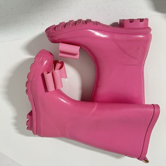 Joyfolie Girls Size 13 Molly Rain Boots Pink Bow - Picture 9 of 11